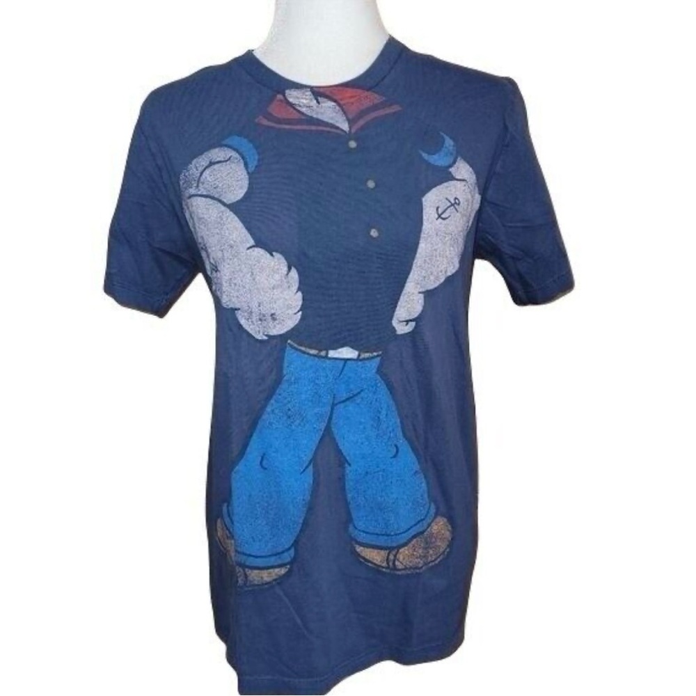 Popeye Retro Character Short Sleeve Tee Shirt - NWT
